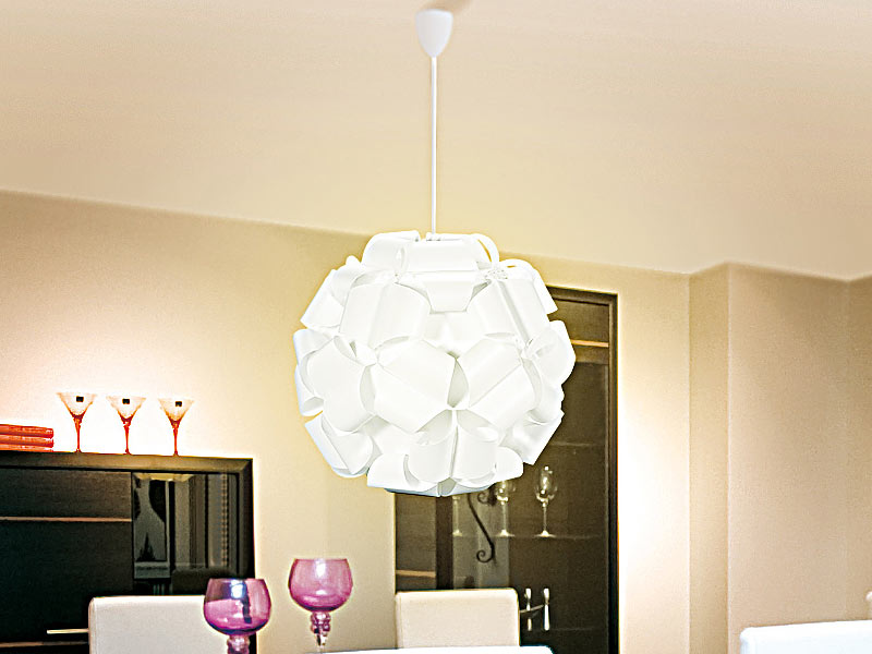 Moderne Rund Deckenleuchte Wohnzimmer Licht Kuppel Beleuchtung Edelstahl 