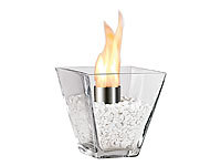 Carlo Milano Szklana płonąca dekoracja na bioetanol "Agadir"; Bio-Ethanol-Tisch-Deko-Feuer Bio-Ethanol-Tisch-Deko-Feuer Bio-Ethanol-Tisch-Deko-Feuer 