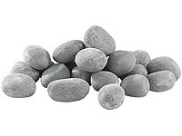 Carlo Milano 24 pierres décoratives grises pour cheminée au bioéthanol  Gris
