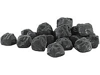 Carlo Milano 20 pierres décoratives pour cheminée au bioéthanol  Noir