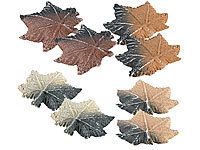 Carlo Milano 8 feuilles d'érable décoratives en céramique pour cheminée au bioét...