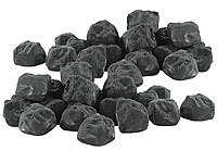 Carlo Milano 40 pierres décoratives pour cheminée au bioéthanol  Noir