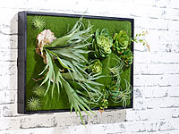 Carlo Milano Tableau végétal avec plantes artificielles style "Gazon"  60 x 4...