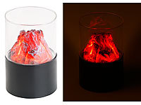Carlo Milano Mini-Dekofeuer mit Flackerlicht, Sichtglas, batteriebetrieben; Bio-Ethanol-Tisch-Deko-Feuer Bio-Ethanol-Tisch-Deko-Feuer Bio-Ethanol-Tisch-Deko-Feuer 