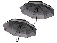 Carlo Milano 2 parapluies automatiques XXL résistants au vent; Taschen-Regenschirme mit Teflon®-Beschichtung Taschen-Regenschirme mit Teflon®-Beschichtung Taschen-Regenschirme mit Teflon®-Beschichtung Taschen-Regenschirme mit Teflon®-Beschichtung 