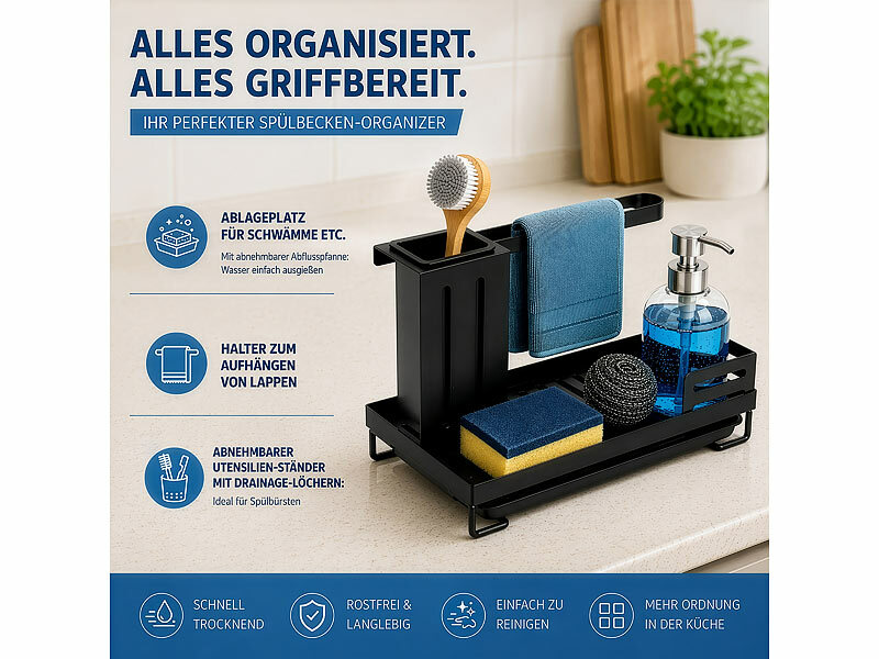 ; Spülbecken-Organizer Spülbecken-Organizer