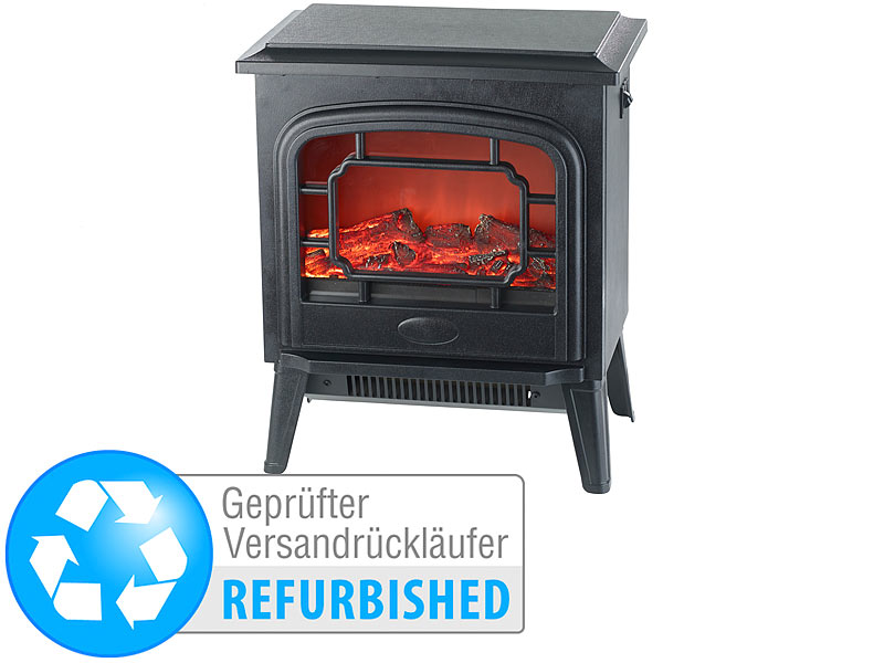 ; LED-Elektrokamine ohne Heizfunktionen, Bioethanol-Stand-Kamine 